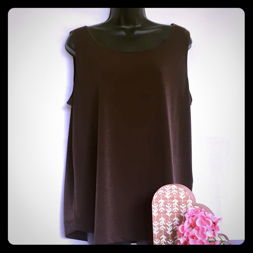 Chico’s Plus Size 3 Brown Tank Top.